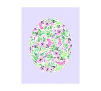 Komar Wall Picture | Shelly Patterns Lavender | Poster Picture Living Room Bedroom Decoration Art Print | No Frame | P037D-40x50 | Size: 40x50cm (Width x Height)