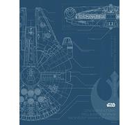 Komar Wall Picture Star Wars Blueprint Falcon WB176-40 x 50 cm (W x H), Colourful for Children's Room, Teenager's Room, Decoration, Art Print, Without Frame