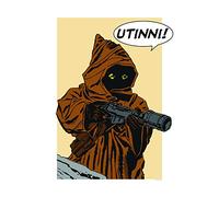 Komar Wall Picture Star Wars Classic Comic Quote Java Children's Room Decoration Art Print Without Frame WB115-50 x 70 cm Size 50 x 70 cm (Width x Height)