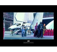 Komar Wall Picture | Star Wars Classic RMQ Death Star Shuttle Dock | Children's Room Decoration Art Print | Without Frame | WB133-70 x 50 cm | Size: 70 x 50 cm (Width x Height)