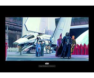 Komar Wall Picture | Star Wars Classic RMQ Death Star Shuttle Dock | Children's Room Decoration Art Print | Without Frame | WB133-70 x 50 cm | Size: 70 x 50 cm (Width x Height)