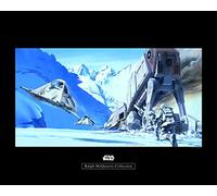 Komar Wall Picture Star Wars Classic RMQ Hoth Battle Snowspeeder Children's Room Decoration Art Print Without Frame WB145-50 x 40 cm Size 50 x 40 cm (Width x Height)