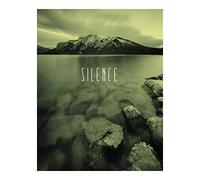 Komar Wall Picture | Word Lake Silence Sand | Poster Picture Living Room Bedroom Decoration Art Print | No Frame | P085B-40x50 | Size: 40x50cm (Width x Height)