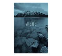 Komar Wall Picture Word Lake Silence Steel Poster Picture Living Room Bedroom Decoration Art Print Without Frame P085A-50x70 Size 50 x 70 cm (Width x Height)