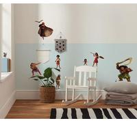 Komar Wall Sticker - Disney Moana 2 Family - Size 50 x 70 cm - Wall Sticker for Children's Room Wall Decoration Viana Colourful