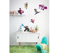Komar Wall Sticker - Spidey and His Amazing Friends Chasing - Size 50 x 70 cm - Marvel Wall Stickers Children's Room Stickers Colourful