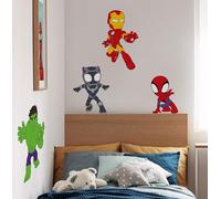 Komar Wall Sticker - Spidey and His Amazing Friends Power Group - Size 50 x 70 cm - Marvel Wall Stickers Children's Room Stickers Colourful