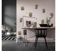 Komar Wall Sticker Star Wars The Mandalorian Grogu The Cutest Size 50 x 70 cm Wall Sticker Children's Room Wall Decoration