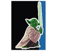 Komar Wall Sticker Star Wars Yoda Training Session Size 50 x 70 cm