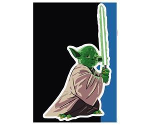 Komar Wall Sticker Star Wars Yoda Training Session Size 50 x 70 cm