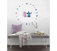 Komar Wall Sticker - Stitch and Angel Cutie - Size 50 x 70 cm - Disney Wall Sticker, Children's Room Sticker, Colourful