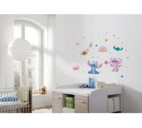Komar Wall Sticker - Stitch World - Size 50 x 70 cm - Disney Wall Stickers Children's Room Stickers Colourful