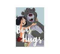 Komar WB013-50 x 70 cm Disney Wall Picture Bear Hug Children's Room Decoration Art Print Size 50 x 70 cm (Width x Height) without Frame