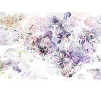 Floral photo wallpaper Light Purple Premium wall decor 368x248cm woman bedroom