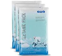 Komax Large Reusable Ice Packs for Coolers - 12 to 15 Hours of Cold Gel Ice Pack for Cooler Set - Slim & Flexible Freezer Packs - Ice Packs for Lunch Bags (3-Pack, 11.4" x 7")