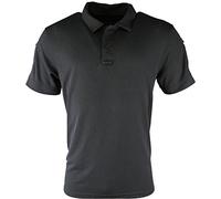 Kombat Tactical Combat Military Army Tactical Polo Shirt T-Shirt Ventex Top - Black(XL)