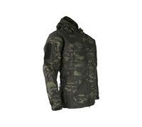 Kombat Tactical Patriot Tactical Softshell Jacket Dark Camo, Black, L