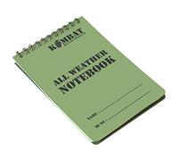 Kombat UK A6 Waterproof Notepad, Olive Green