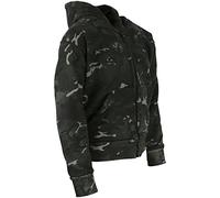 Kombat UK Kids Camo Hoodie, Btp Black, 7-8 Years