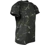 Kombat UK Kid's Camo T-Shirts, BTP Black, 7-8 Years