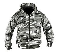 Kombat UK Men Camo Hoodie - Full Zip - Urban, Small