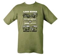 Kombat UK Men Land Rovers T-shirt - Olive Green, L