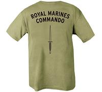 Kombat UK Men Royal Marines Commando T-shirt - Olive Green, L