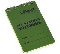 Kombat UK Mini Waterproof Notepad, Olive Green