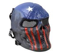 Kombat UK Skull Mask With Mesh - USA Airsoft protective mask US Flag