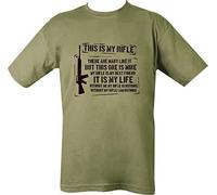 Kombat UK This is My Rifle Mens Outdoor Green 100% Cotton Tshirt (Medium)