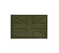 Kombat UK Union Jack Patch (PVC, Olive Green)