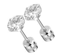 KOMBIUDA 1 pair Unisex Rhinestone Earrings for Women Durable Stainless Steel Lightweight Portable Comfortable Jewelry for Elegant Design for Any Occasion