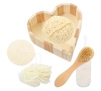 KOMBIUDA 1 Set Bathing Accessories Scrubber Power Tools Sponge Shower Loofahs Balls Drain Cuticle Showering Retractable Shoe Esponja De Soak Hand Cleaning Gloves Bathing Loofah Rope