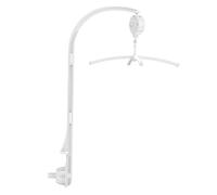 KOMBIUDA 1 Set Bed Bell Bracket Doll Crib Brackets Cots Mobile Bracket Accessories Bed Bell Supporting Bracket Crib Mobile Holder Plastic White