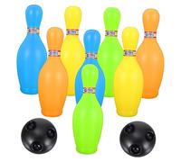 KOMBIUDA 1 Set Bowling Pins Balls Bowling for Early Education Indoor Outdoor Fun Creative Parent Interaction Safe Engaging Sports