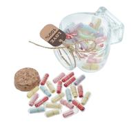 KOMBIUDA 1 Set Cute Capsule Bottle for Romantic Messages Sensory Keepsakes for Anniversary Birthday Valentine's Day for Couples and Friends