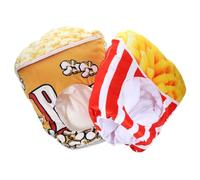 KOMBIUDA 1 Set Funny Popcorn French Fries Hats Comfortable Cartoon Snack Props for Parties Birthdays Photo Booths for Friends Family Celebrations