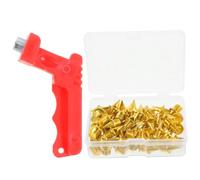 KOMBIUDA 1 Set Lightweight Track Spikes Set Short Running Cleats with Gold Carbon Tips Replacement Studs for Sprinting Cross Country Includes Wrench for Easy Installation