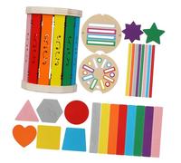 KOMBIUDA 1 Set Montessori Color Sorting Cup for Wooden Sensory Learning Shape Matching and Fine Motor Skills Development Safe and Engaging Educational Plaything for Boys