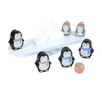 KOMBIUDA 1 Set Penguin Model Balancing Building Blocks Assorted Color Educational for Enhances Hand Eye Coordination Logical Thinking and Creativity with Safe Design