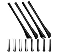 KOMBIUDA 10 Pairs Black Anti-Slip Eyeglass Ear Pads Ear Hooks Replacement Tips for Glasses Temple Ends Small Portable Glasses Retainers Preventing Slip for Everyday Use