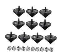 KOMBIUDA 10 Set Black Performance Gyro Props for Magician Stage Tricks Easy to Use Induction Gyroscope for Banquets and Creative Practical Tool for Various Scenes