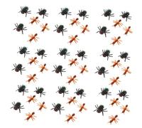 KOMBIUDA 10 Sets Realistic Fake Ants and Flies Party Prank Props Lightweight Lifelike Tricky for Halloween and Adult Fun Pranks