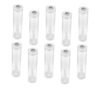KOMBIUDA 10 Sets Transparent Insect Observation Tubes with Breathable Lid for Outdoor Exploration Bug Collection Containers with Airflow and Clear View for Nature Study and Education