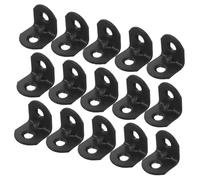 KOMBIUDA 100pcs Black Iron Corner Braces Heavy Duty Shelf Support for Wall Shelves Closet Angle Corner Bracket Easy Setup and Versatile Fit