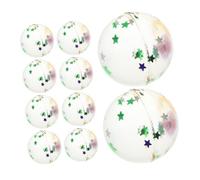 KOMBIUDA 100pcs Colorful Floating Balls for Lightweight Rubber Water Bouncy Balls with Inner Star Sequins Fun Pool for Swimming Pool Games and Play
