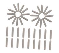 KOMBIUDA 100pcs Flexible Dishwasher Rack Caps Protective Tine End Caps for Worn Rack Prongs Repair Prevents Scratching Dishes Glassware Effortless Installation Durable Material