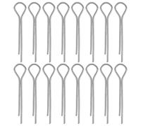 KOMBIUDA 100Pcs Galvanized Cotter Pins U-Shaped Spring Retaining Clips 1.5X20Mm Small Hitch Pin Clip Set for Engine Repair and Hardware Fastening Applications