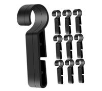 KOMBIUDA 100PCS Hard Hat Light Clips Black Non-slip Headlamp Mounting Clips for Miners Firefighters Night Workers Helmet Light Holder with Secure Hook System for Rugged Work Environments