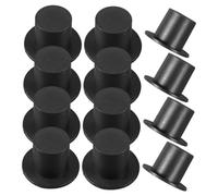 KOMBIUDA 100pcs Miniature Black Mini Top Hats for Doll Craft DIY Party Decorations Compact Lightweight Safe Material for Doll Accessories and Snowman Hat Decor